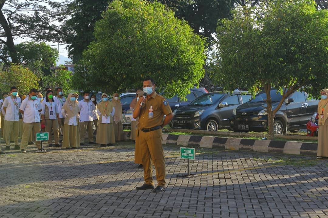 SAMPAIKAN HAL TERKAIT PPKM, KABAG TU HIMBAU CHRSJMS AGAR TETAP TERAPKAN PROKES
